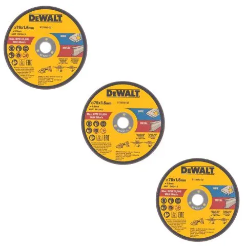 DT20592-QZ Dewalt Kapskiva 76 mm, 3-pack Fynd
